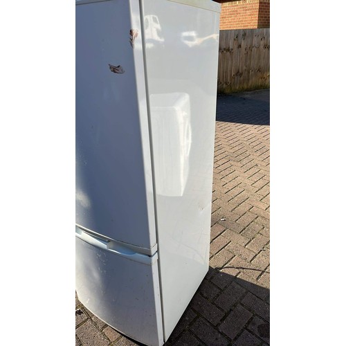 513 - ZANUSSI UPRIGHT FRIDGE FREEZER HAS BEEN USED IN GARAGE