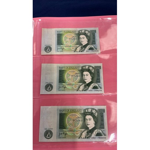 206 - BRITISH BANK NOTE COLLECTION WITH A FACE VALUE OF £61 SPEND PLUS TEN SHILLING NOTES AND ARMED FORCES... 