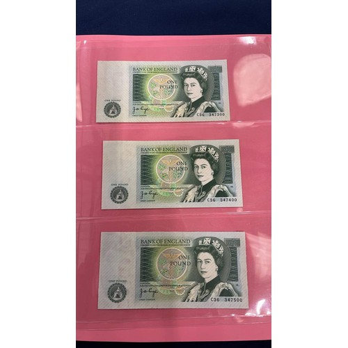 206 - BRITISH BANK NOTE COLLECTION WITH A FACE VALUE OF £61 SPEND PLUS TEN SHILLING NOTES AND ARMED FORCES... 