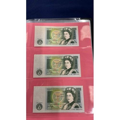 206 - BRITISH BANK NOTE COLLECTION WITH A FACE VALUE OF £61 SPEND PLUS TEN SHILLING NOTES AND ARMED FORCES... 