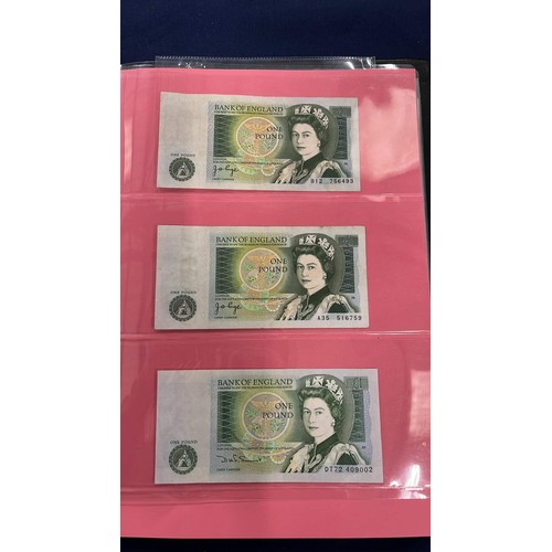 206 - BRITISH BANK NOTE COLLECTION WITH A FACE VALUE OF £61 SPEND PLUS TEN SHILLING NOTES AND ARMED FORCES... 