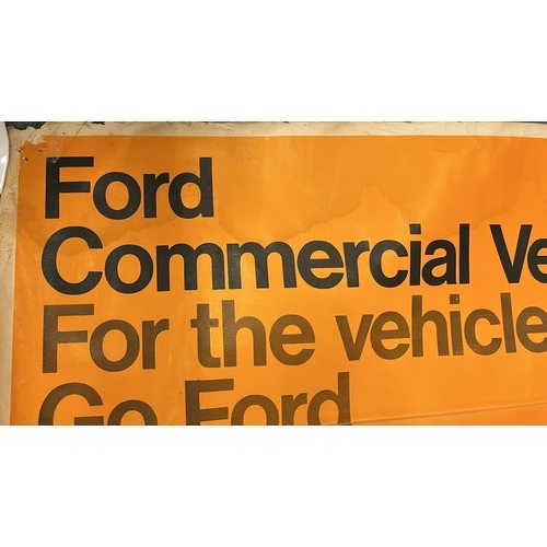 465 - ATTIC FIND VINTAGE FORD COMMERCIAL VEHICLE RANGE POSTER HAS BEEN DISPLAYED SEE ALL PICTURES FOR COND... 