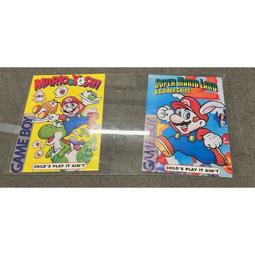 706 - GAMEBOY POSTERS OF MARIO & YOSHI 58cm x 42cm