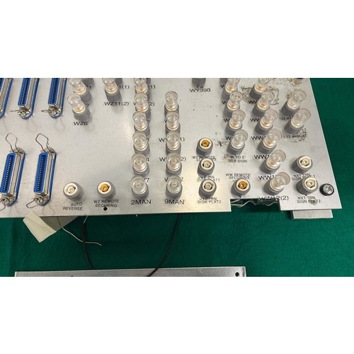 447 - SIGNAL TESTING CONTROL PANEL FROM HEATHROW / HATTON CROSS UNDERGROUND STATIONS