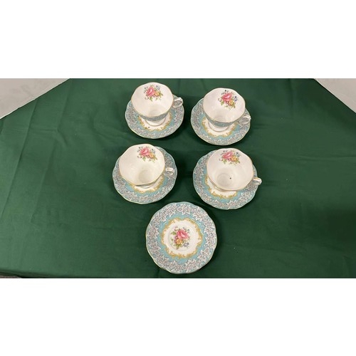 376 - 9 Pc royal Albert Tea Cups items