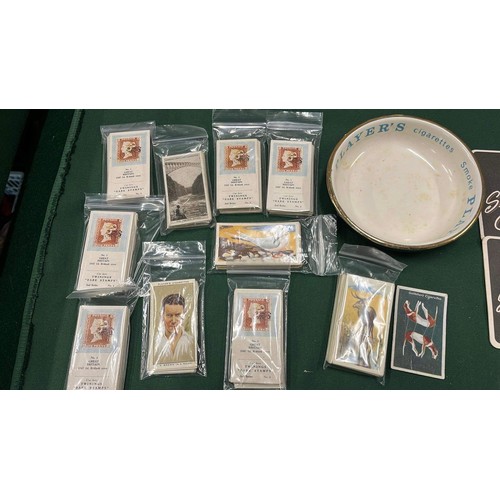 481 - COLLECTORS TEA CARDS AND PLAYERS ASH TRAY