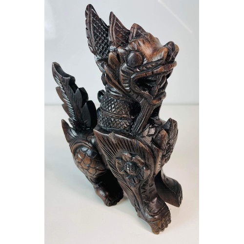 257 - CARVED ORIENTAL FOO DOG