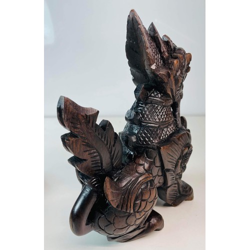 257 - CARVED ORIENTAL FOO DOG