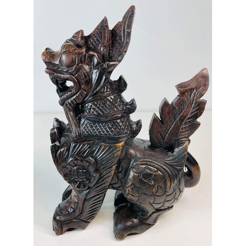 257 - CARVED ORIENTAL FOO DOG