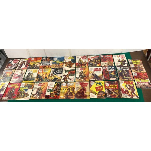 611 - 38 X VINTAGE BATTLE COMIC BOOKS