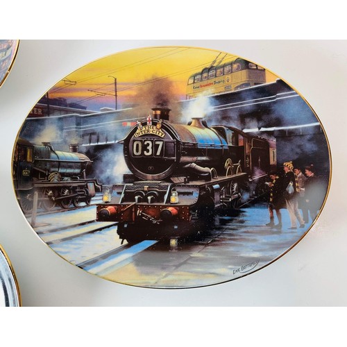 219 - FOUR TRAIN COLLECTORS PLATES