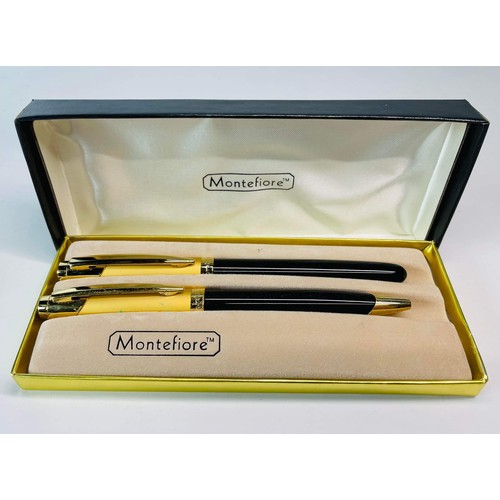 225 - TWO PEN BOX SETS BY MONTEFIORE