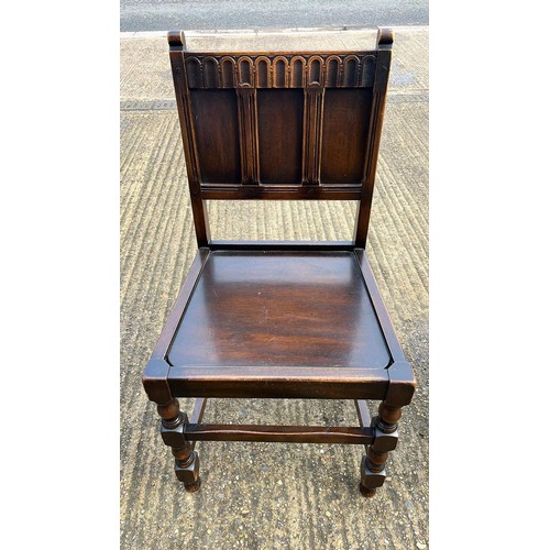 735 - SIX ERCOL OLD COLONIAL DINNING CHAIRS