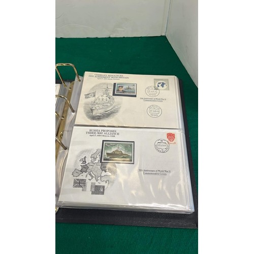 396 - THE 50th ANNIVERSARY WORLD WAR TWO COMMEMORATIVE COVERS COLLECTION BY DANBURY MINT