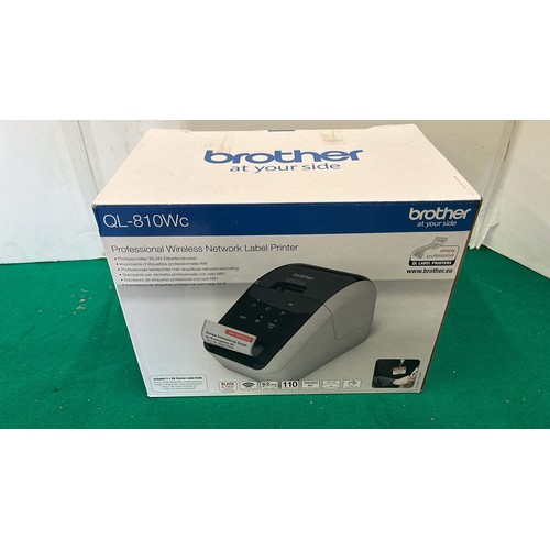 849 - BROTHER QL-810Wc LABEL PRINTER BOXED / UNCHECKED