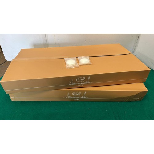 845 - TWO BOXES OF 250 HOTEL TRAVEL SOAP ( QTY IN TOTAL 500 SOAPS )