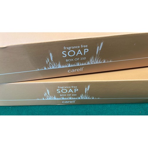 845 - TWO BOXES OF 250 HOTEL TRAVEL SOAP ( QTY IN TOTAL 500 SOAPS )