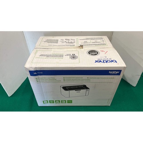 840 - BOXED BROTHER HL-1110 PRINTER / UNCHECKED