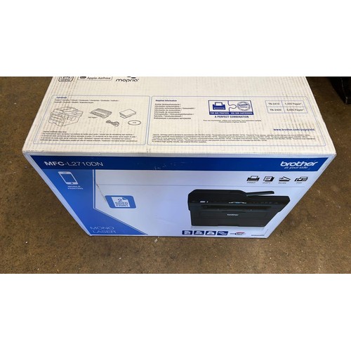 825 - BROTHER MFC-L2710DN PRINTER BOXED / UNCHECKED