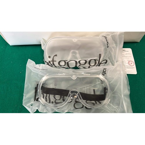 865 - BOX OF 15 NEW SAFTY GOGGLES