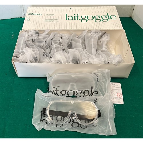 872 - BOX OF 15 NEW SAFTY GOGGLES