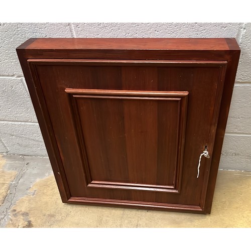 809 - MAHOGANY FINISH KEY CUPBOARD