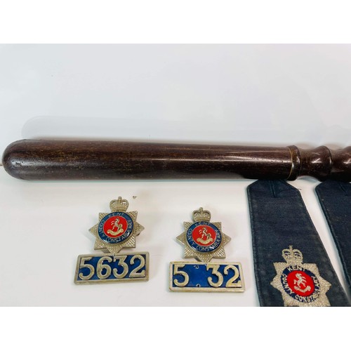 35 - POLICE COLLECTABLE ITEMS BUTTONS , TIE AND MORE