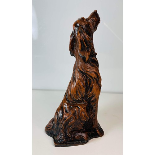 47 - RESIN DOG SCULPTURE