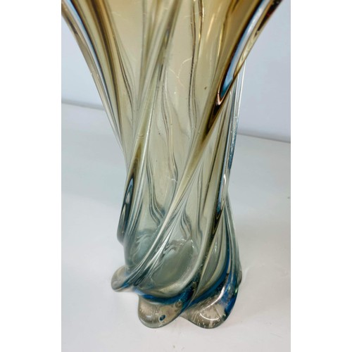 45 - GLASS FLOWER VASE