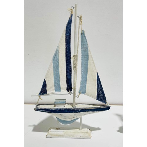 57 - THREE MODEL YACHTS