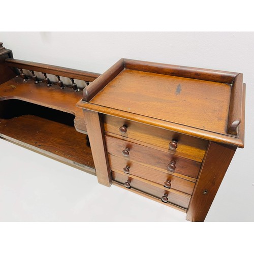 73 - VICTORIAN MAHOGANY DESK TOP DRAWERS