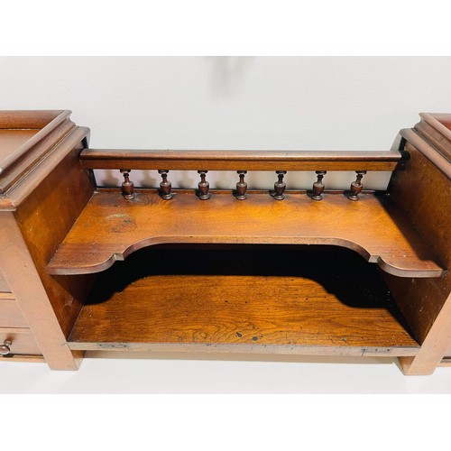 73 - VICTORIAN MAHOGANY DESK TOP DRAWERS