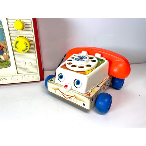 104 - FOUR VINTAGE FISHER PRICE TOYS