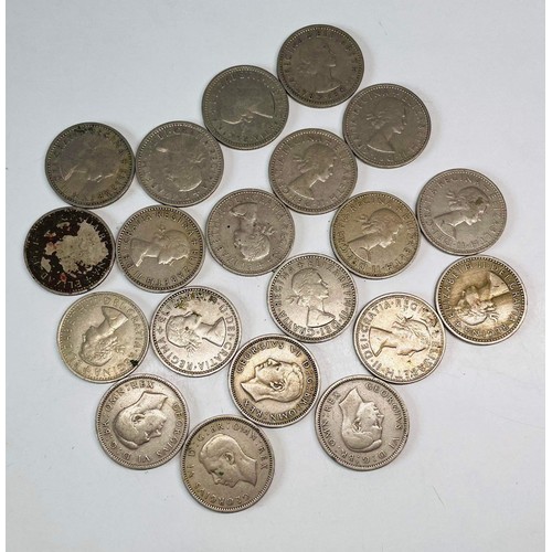 132 - 20 X SIXPENCE COINS