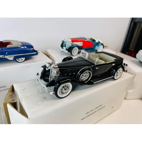 209 - AMERICAN STYLE MODEL CARS BOXED WITH CERTS