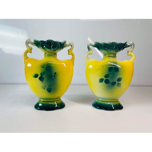 200 - PAIR OF SMALL EDWARDIAN VASES