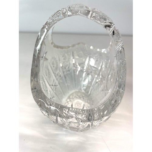 191 - CUT GLASS BASKET