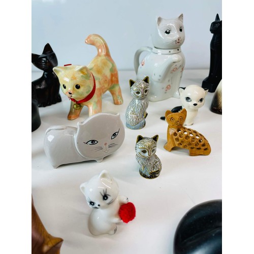 185 - QTY OF CAT FIGURES