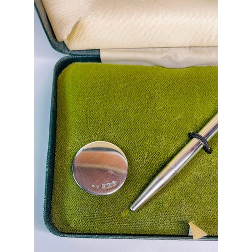 133 - SILVER HALLMARK GOLF TEE GIFT SET