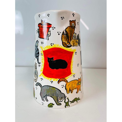 174 - LARGE CAT THEMED MILK JUG