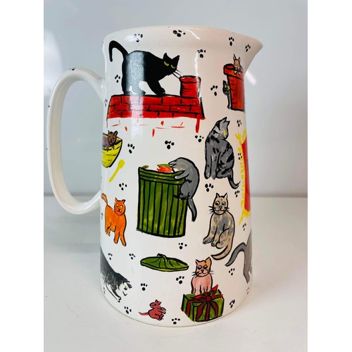 174 - LARGE CAT THEMED MILK JUG