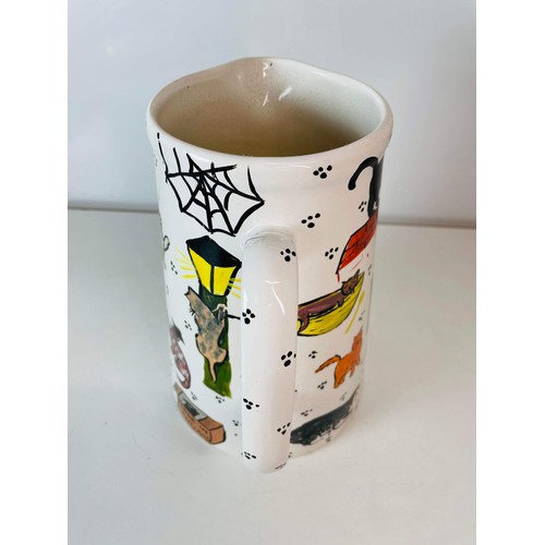 174 - LARGE CAT THEMED MILK JUG