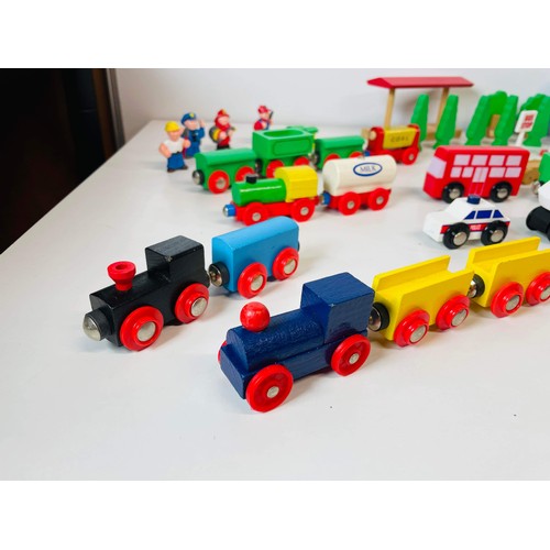 165 - COLOURED WOODEN TOYS