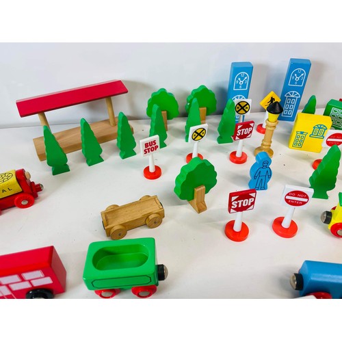 165 - COLOURED WOODEN TOYS