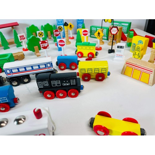 165 - COLOURED WOODEN TOYS