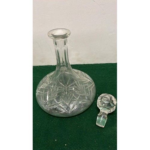 251 - GLASS SHIPS DECANTER