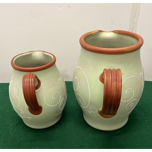 286 - TWO LARGE DENBY JUGS