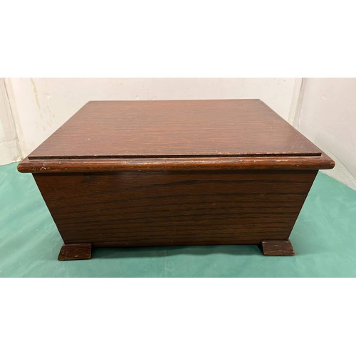 7 - WOODEN SEWING BOX