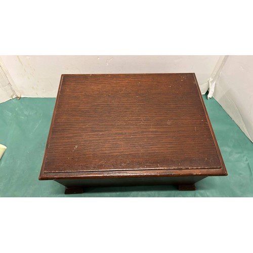 7 - WOODEN SEWING BOX