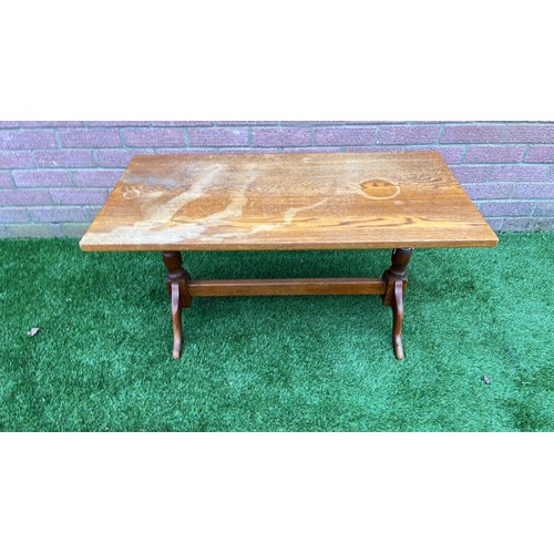 257 - OAK COFFEE TABLE